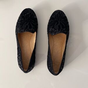 Gianni Binni Black Sequins loafers slip on flats